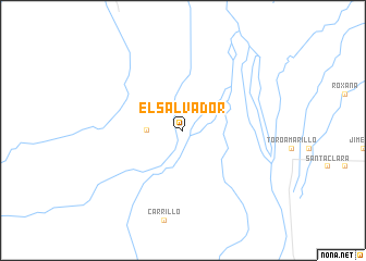 map of El Salvador