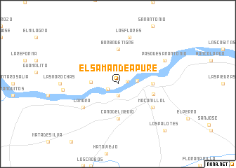 map of El Samán de Apure