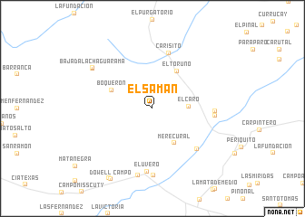 map of El Samán