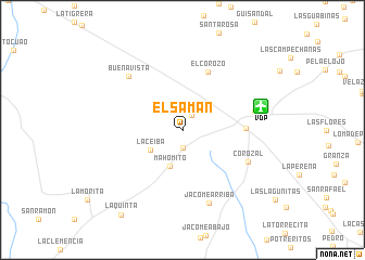 map of El Samán