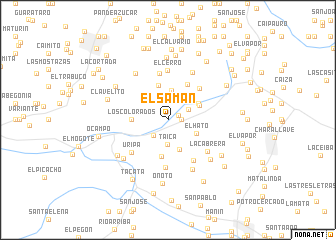 map of El Samán