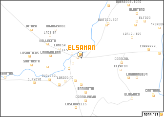 map of El Samán