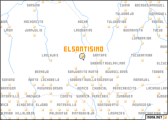 map of El Santísimo