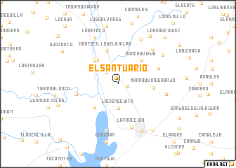 map of El Santuario