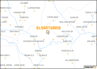 map of El Santuario