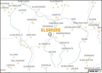 map of El Saruro