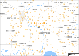 map of El Saso