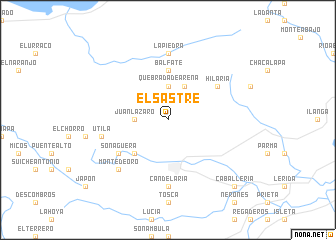 map of El Sastre