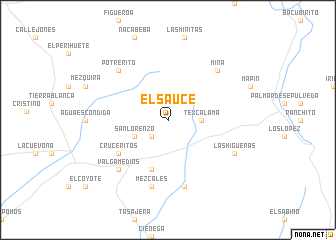 map of El Sauce