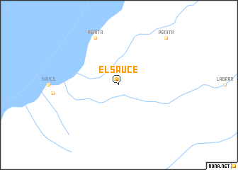 map of El Sauce