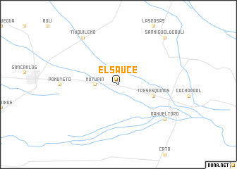 map of El Sauce