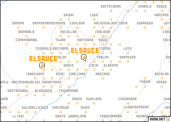 map of El Sauce