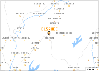 map of El Sauce