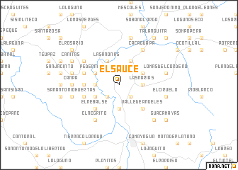 map of El Sauce