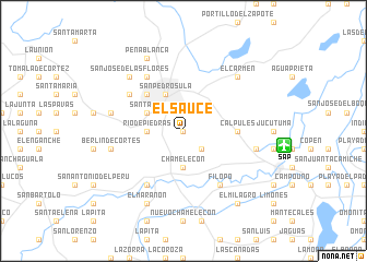 map of El Sauce