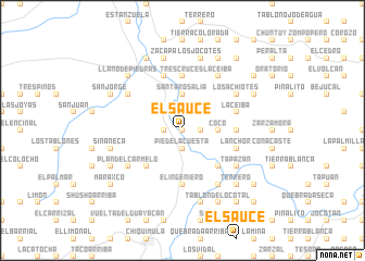 map of El Sauce