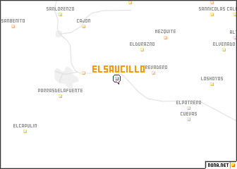 map of El Saucillo