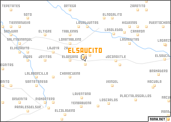 map of El Saucito