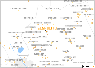 map of El Saucito