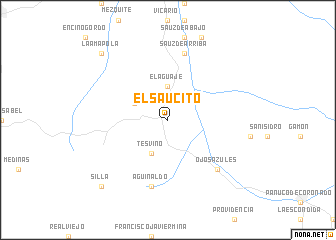 map of El Saucito