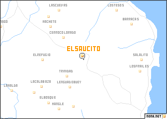 map of El Saucito