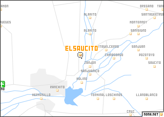map of El Saucito