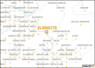 map of El Saucito