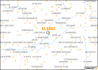 map of El Sauz