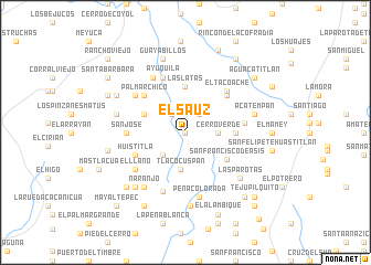 map of El Sauz