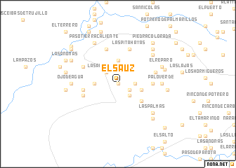 map of El Sauz