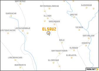 map of El Sauz