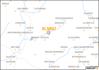 map of El Sauz