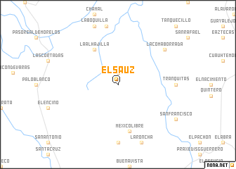 map of El Sauz