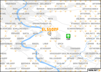 map of Elsdorf