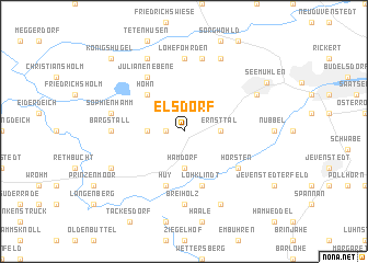 map of Elsdorf