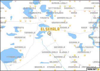 map of Elsemåla