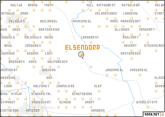 map of Elsendorp