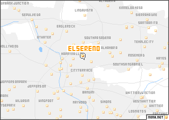 map of El Sereno