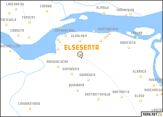 map of El Sesenta