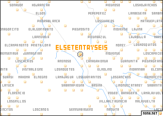 map of El Setenta y Seis