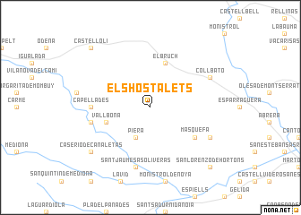 map of Els Hostalets