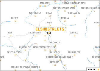 map of Els Hostalets