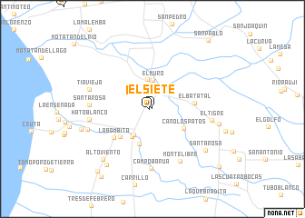 map of El Siete