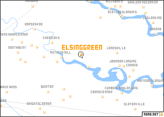 map of Elsing Green