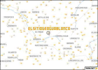 map of El Sitio de Agua Blanca