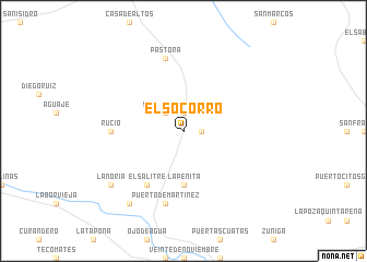 map of El Socorro