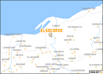 map of El Socorro