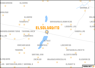 map of El Soldadito