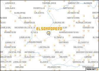 map of El Sompopero