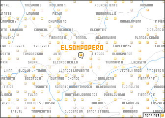 map of El Sompopero